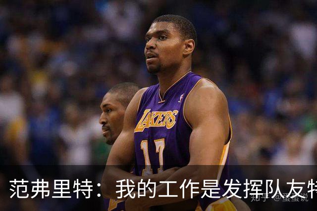 范弗里特：我的工作是发挥队友特长，让他们打得更轻松